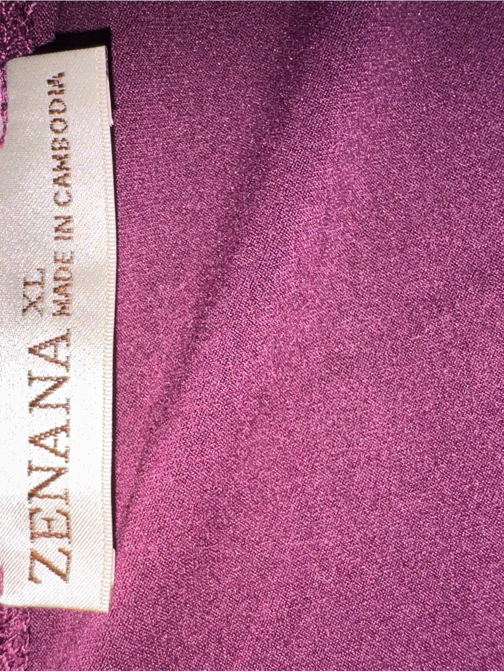 Zenana Outfitters Crewneck Top - Plum - Picture 4 of 4